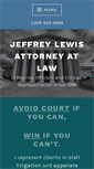 Mobile Screenshot of jefflewislaw.com