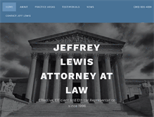 Tablet Screenshot of jefflewislaw.com